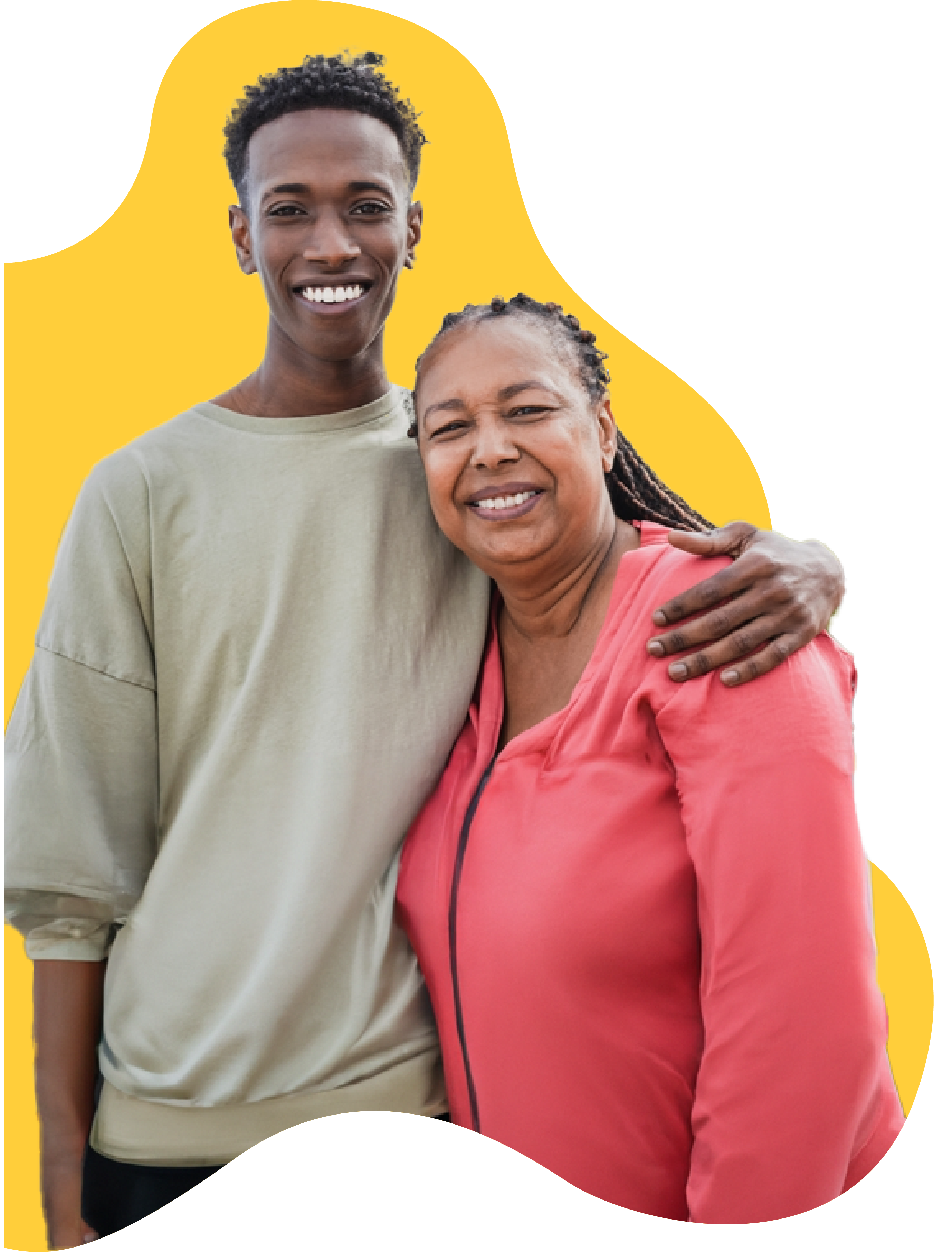 black-mother-and-son-embracing-within-yellow-blob