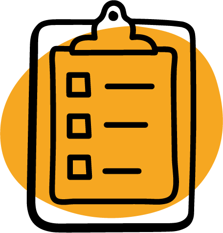 icon of a clipboard with a checklist